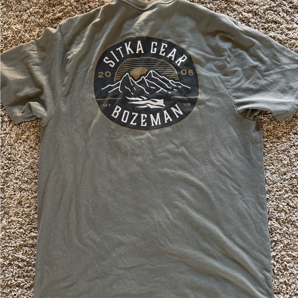 Sitka Gear Bozeman Men's Short Sleeve Logo T-Shirt - Olive Green